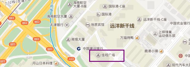 佳程广场地图